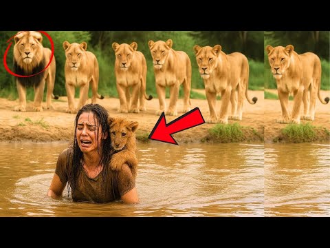 Après avoir sauvé un lionceau, une femme encerclée par la troupe vit une scène saisissante