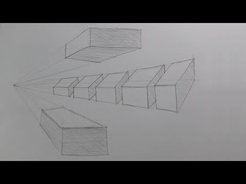How to draw box in one point perspective for begginer /how to / #01