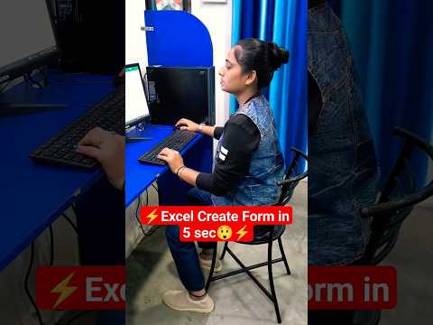 Excel Form Create with in 5 sec🔥😲 #viral #shorts #shortvideo