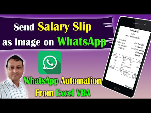 Send Salary Slip on WhatsApp in Image Format using Microsoft Excel Vba | Excel Application