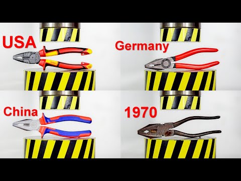 HYDRAULIC PRESS VS PLIERS EXPENSIVE AND CHEAP