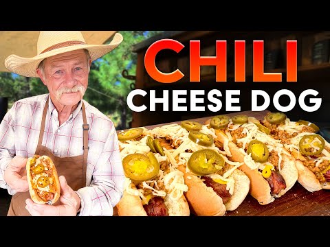 Homemade Chili Cheese Dogs with Real Cowboy Chili