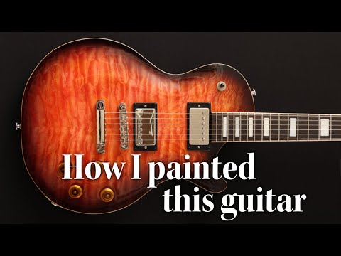 How to spray paint a guitar with nitrocellulose lacquer