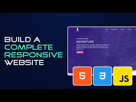 Build a Complete Responsive Website | HTML and CSS Tutorial