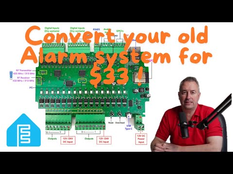 An ESP 32 board that can be used to bring your old Wired Alarm System into 2025 with Home Assistant!