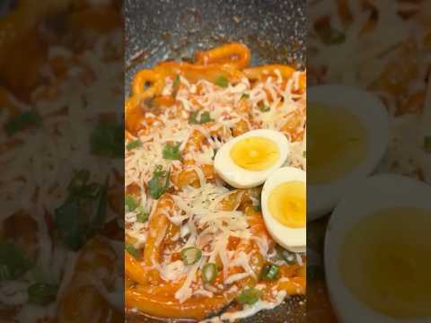 Spicy Korean Rice Noodles with a Cambodian Twist | Cheesy Topokki Noodles  #food #noodle