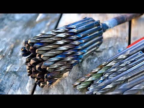 I Forged the Sharpest Knife Ever Made out of 20 Metal Drill Bits.