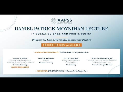 Bridging the Gap Between Economics and Politics: The 2023 Moynihan Prize Event