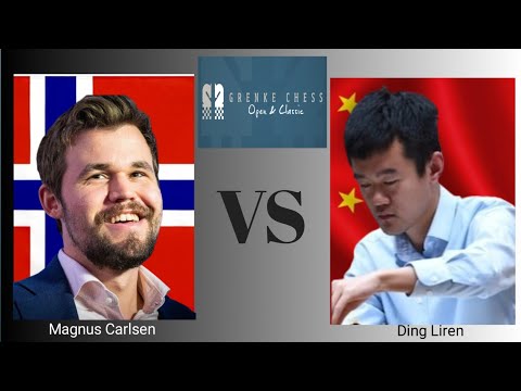 Magnus Carlsen vs Ding Liren || Grenke Chess Clasic 2024 | rnd 3 #chess #magnuscarlsen