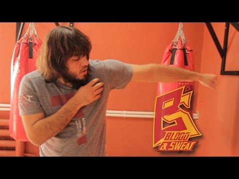 Левый прямой, варианты удара и наработка техники удара. Техника бокса. Эльмар Гусейнов.