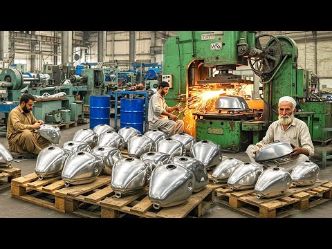 Amazing manufacturing Process of Motorcycle Fuel Tank  