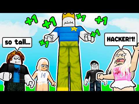 becoming MAX HEIGHT in Roblox +1 Size Every Step...