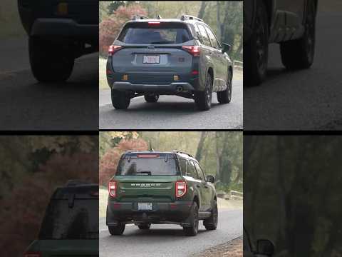 Which is faster? The 2026 Subaru Forester Wilderness or Bronco Sport Badlands? #carreview