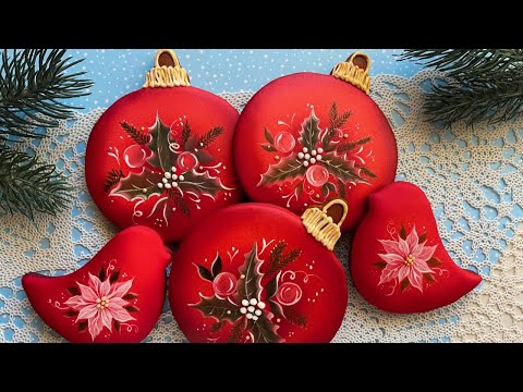 Hand-Painted Christmas Cookies.