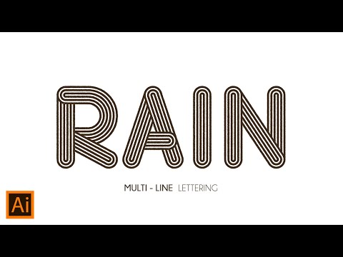 How to Make Multi-line Lettering  in Adobe Illustrator