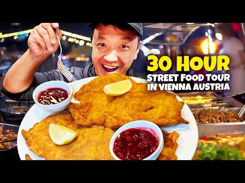 30 Hour TRADITIONAL Austrian STREET FOOD TOUR in Vienna — BIGGEST Schnitzel EVER!