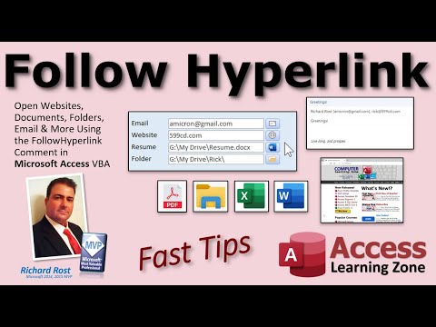 Open Websites, Documents, Folders, Email, More Using FollowHyperlink Command in Microsoft Access VBA