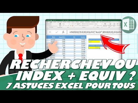Faut-il utiliser INDEX + EQUIV à la place de RECHERCHEV ? (7 astuces Excel pour tous)