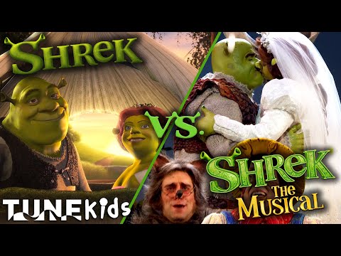 Ogre vs. Ogre: The Best Musical Moments In Shrek (2001) & Shrek The Musical (2013) | TUNE: Kids