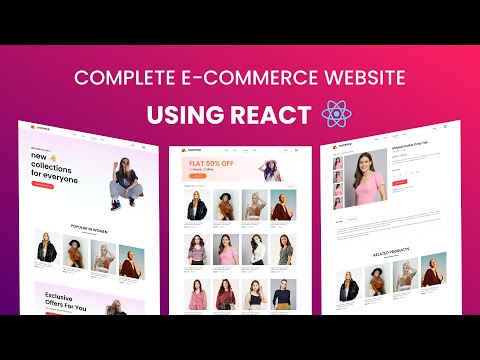 How To Create Complete Ecommerce Website Using React JS Step by Step Tutorial 2023