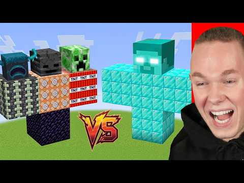DIAMOND HEROBRINE vs. ALL BOSSES in Minecraft!