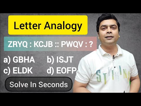 Letter Analogy Tricks | Reasoning Tricks | Maths Tricks | imran sir maths
