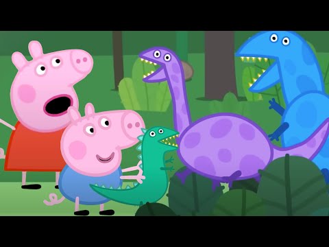 Peppa und George gehen in einen Dinosaurierpark! 🦖🦕 Peppa-Wutz Volle Episoden 🐽 Cartoons Für Kinder|