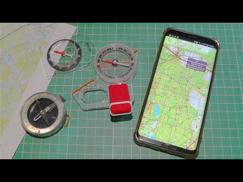 Про мои средства навигации, бумажные карты и компас. Магнитное склонение, азимут и прочее