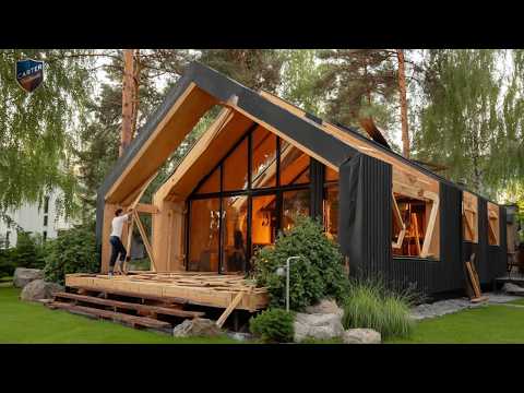 Wooden House In Nature – Every Step Done By Hand