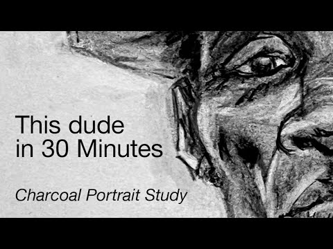 Charcoal Portrait Drawing for Beginners – in only 30 Minutes