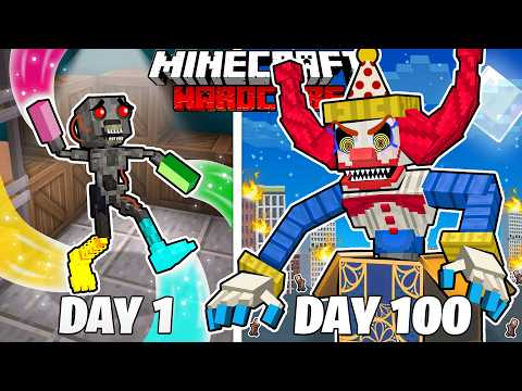 I Survived 100 Days as the FNAF MIMIC in HARDCORE Minecraft