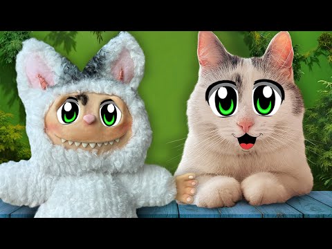 ЛАБУБУ: КОШКА МУРКА СВОИМИ РУКАМИ! КАК СДЕЛАТЬ LABUBU DIY?