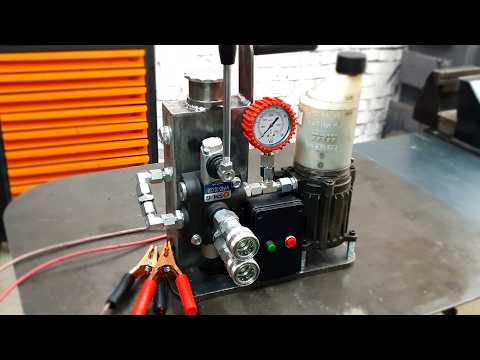 Making a 12V hydraulic power unit
