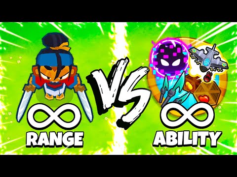Unlimited RANGE vs Unlimited ABILITIES Challenge in BTD 6!