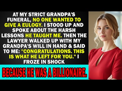 At My Billionaire Grandpa’s Funeral, No One Gave A Eulogy — Until I Stood Up. Then His Lawyer…