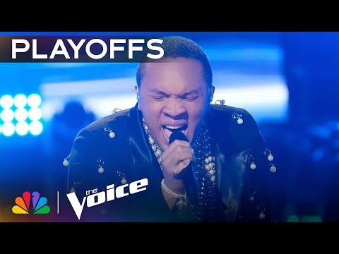 Bryson Battle's Out-of-This-World Rendition of Ariana Grande’s “pov” | The Voice Playoffs | NBC
