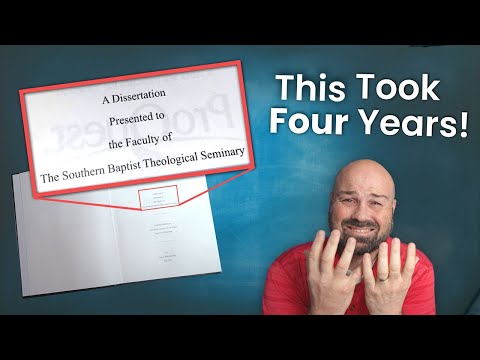 Seminary PhD: Here's what it takes. Could you write a dissertation?