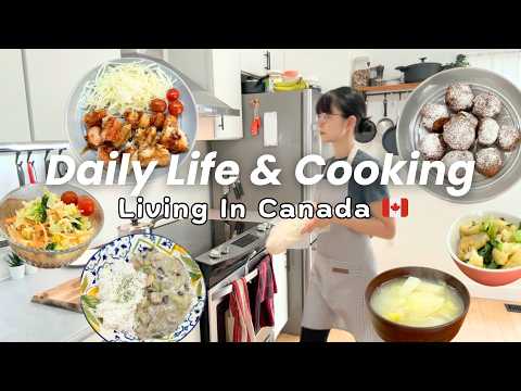 Living in Canada 🇨🇦 | Small Budget Cooking | Japanese Home Cooking in Canada | Slow Living