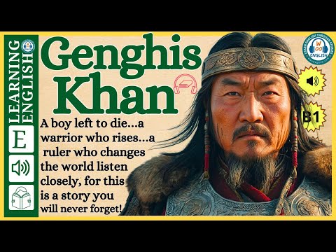 Improve your English  ⭐  Very Interesting Story - Level 3 - Genghis Khan | WooEnglish