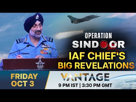 LIVE: Indian Air Force Chief Reveals Pakistan's Losses in Operation Sindoor | Vantage on Firstpost