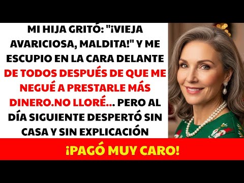 “¡VIEJA TACAÑA!”, me ESCUPIÓ mi HIJA… y salió CORRIENDO de MI CASA ese mismo DÍA