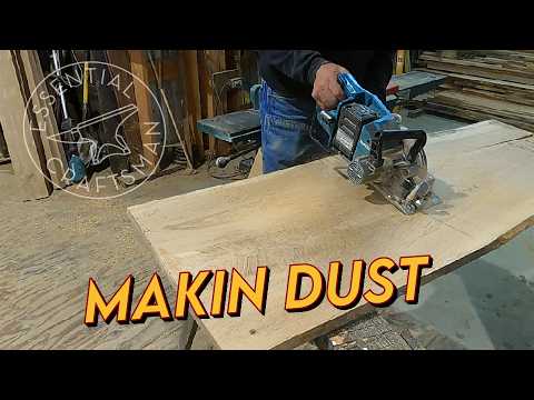 FINALLY Starting The Workbench... Cutting and Planing | Shaker Workbench PT 4