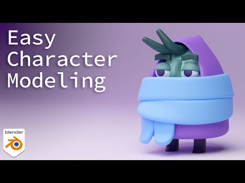 Easy Character Modeling, Little Scarf Dud || Blender 2.93