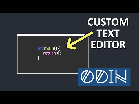 I Tried to Create a Text Editor from Scratch using Odin