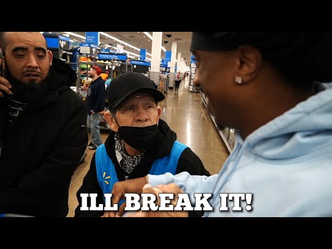 Crazy Old Man Grabs My Camera!