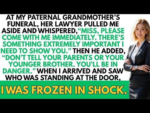 At grandmother’s funeral, a lawyer warned me to follow him—then I saw who waited at the dark door...