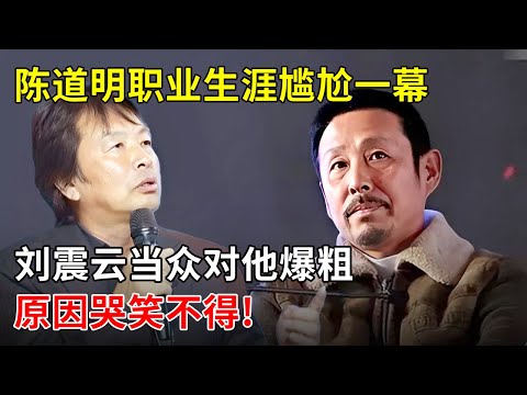 陈道明职业生涯尴尬一幕,刘震云当众对他爆粗“脑子有病”,原因让人哭笑不得!【明星夫妻】