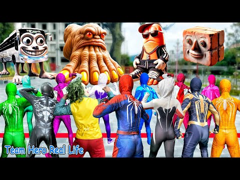 The Rage Of Brainrot Monsters Strikes Team Spiderman | Spider-Man: Into The Spider-Verse(2025) #493