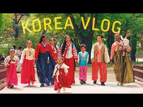 a week in Korea 🇰🇷 village life with 8 kids *food markets, traditional shopping, & cafes*
