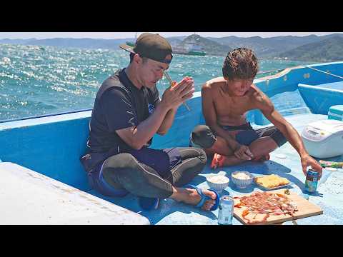 Fishermen Want Lunch at Sea — Even in Strong Winds and Rolling Waves